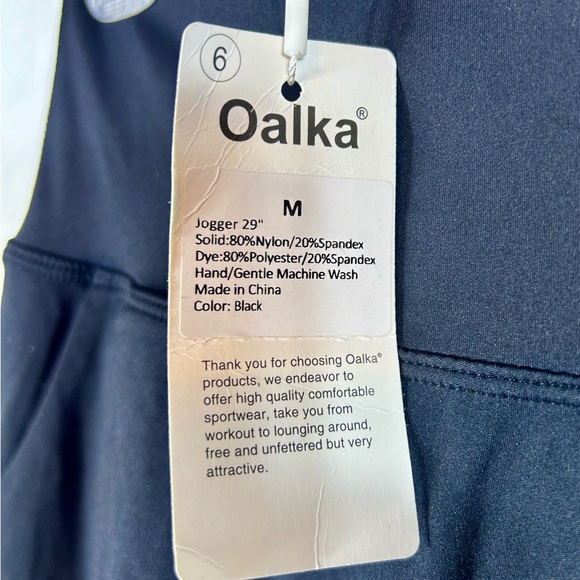 NWT Black Spandex Pocket Yoga Joggers Womens Pants / small - Picture 5 of 11